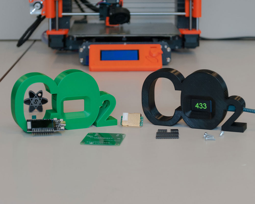 STEM CO2-meter bouwpakket 3D-print